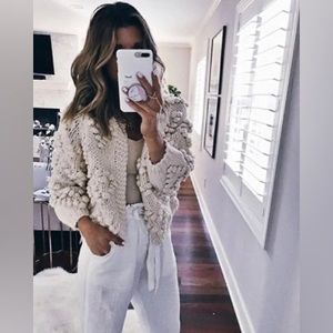 Hayden Chunky Pom Pom Cardigan